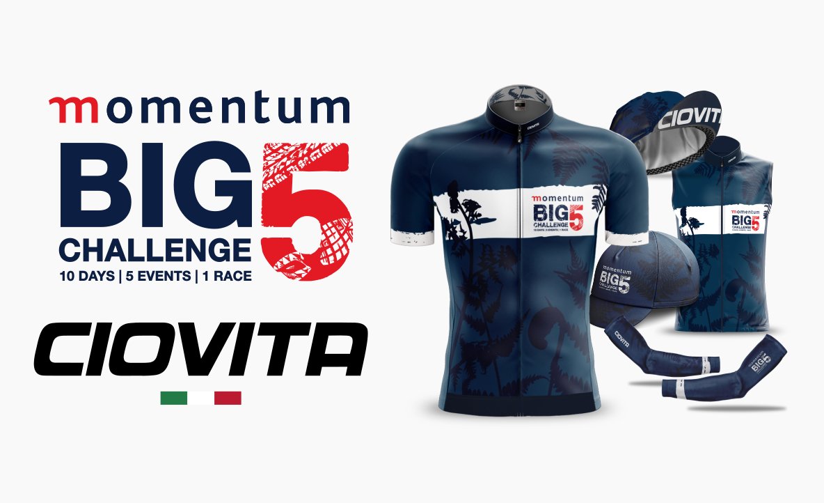 Don't miss out on this awesome <a href="/Momentum_za/">Momentum</a> BIG5 Challenge cycling kit from <a href="/ciovitacycling/">CIOVITA</a>! Today is the deadline so get yours now: bit.ly/2MnnlZP