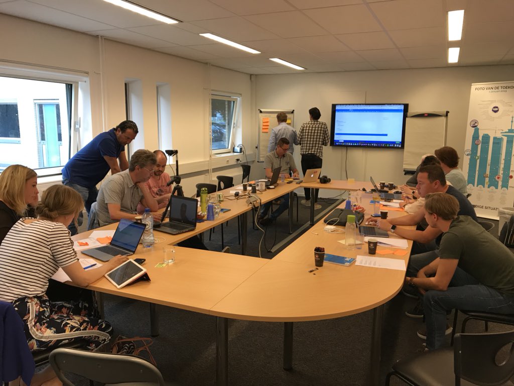 Vandaag samen met onze klanten aan het werk aan ons nieuwe CMS. #pilotgroep #feedbacksessie #Drupal