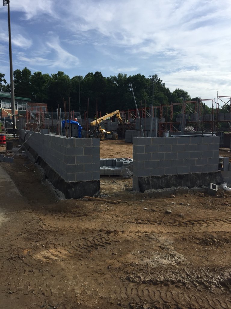 CharlotteBSB's tweet photo. Here’s a Thursday look at the PROGRESS being made out at Hayes Stadium! https://t.co/Q8Pc9aOrud