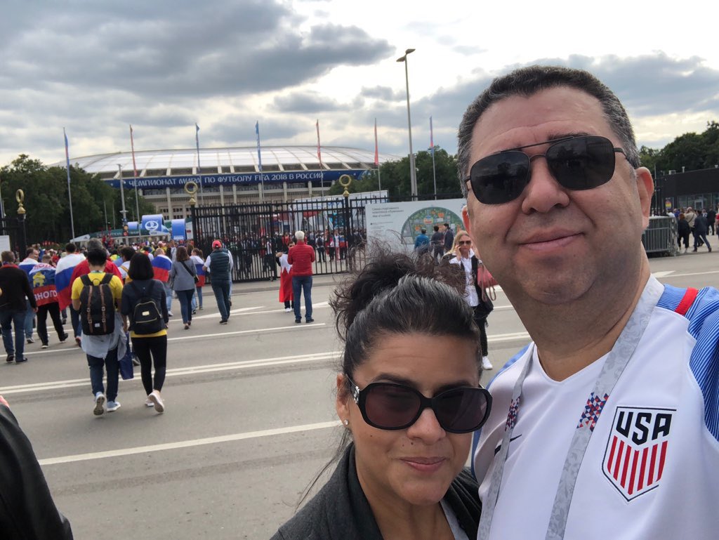 vn1206's tweet photo. Made it 🛬 to Luzhniki Stadium for the 2018 FIFA WORLD CUP ⚽️opening game in Moscow🇷🇺! https://t.co/4paHrMv5dG