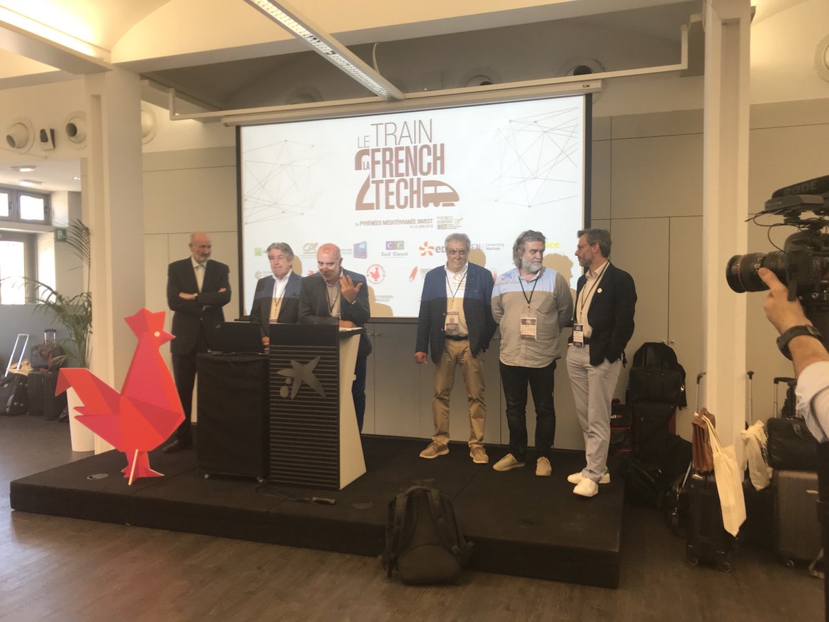 vincentjj's tweet photo. Grande innitiative de @laurentgauze #traindelafrenchtech entre Toulouse Perpignan et Madrid. @FrenchTech_Perp avec @Mtp_FrenchTech et @FrenchTech_Tlse. 23 startups en direction de @FrenchTechMAD dont 3 #FrenchtechBCN https://t.co/0OtMawAXiA