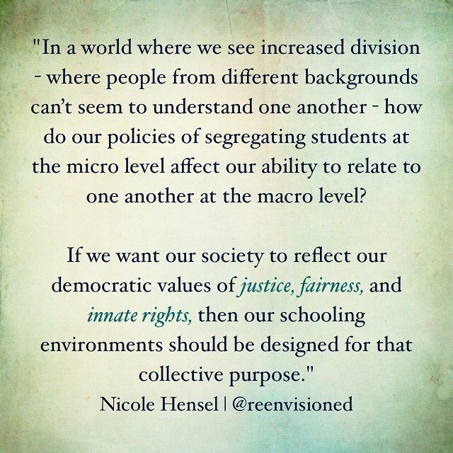 REENVISIONED's tweet photo. Co-Founder Nicole Hensel @nhensel on how segregation in schools undermines democracy. check it out on our website blog:⠀
https://t.co/0jrABK6crr⠀
⠀
#educationmatters #teachersofinstagram #teacherpowered #purpose #passion #teaching #tbats #stanfordED … https://t.co/Vdd6YAsBpj https://t.co/uFroH0T0XZ