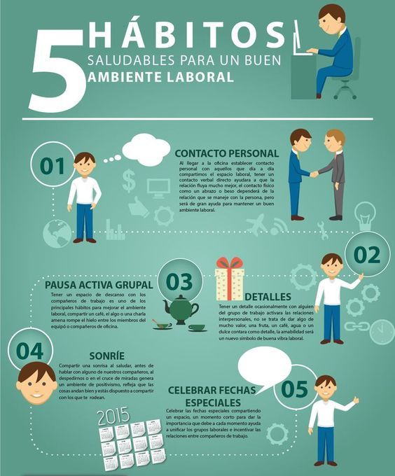#14Jun 5 HÀBITOS SALUDABLES PARA UN BUEN AMBIENTE LABORAL Aquí 👇 te lo decimos #TrabajoYPazEconomica