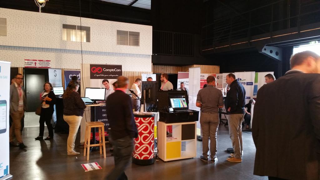 ctravier's tweet photo. Digibat c'est parti ! Retrouvez nous jusqu'à 20h! @LMTinnovation @clarte53 @CCIMayenne #cma53 #ffb53 #capeb53 #isore @Medef53 https://t.co/oEnXIYKu0D