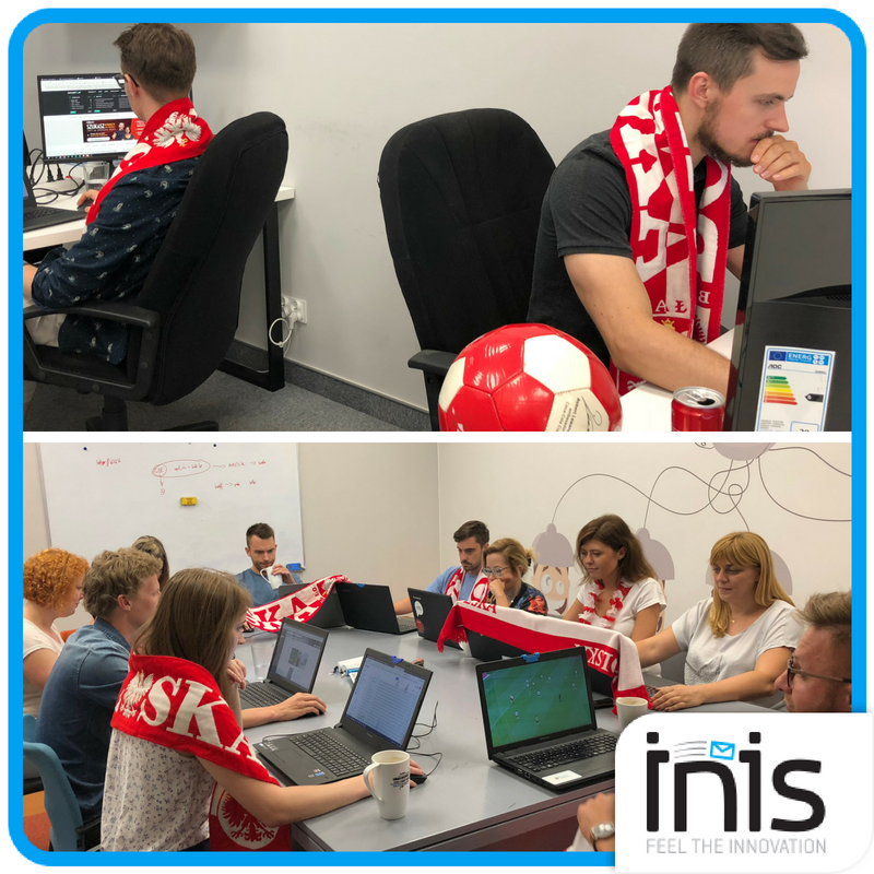 INISpl's tweet photo. No i nastał ten dzień! Przed nami miesiąc ⚽ piłkarskich emocji, podczas którego, no cóż, wciąż trzeba chodzić do pracy. Zamiast marzyć o miesięcznym urlopie spędzonym przed telewizorem, wspólnie zagrzewamy się do wiernego 👏 kibicowania! https://t.co/F3AukVnAX7