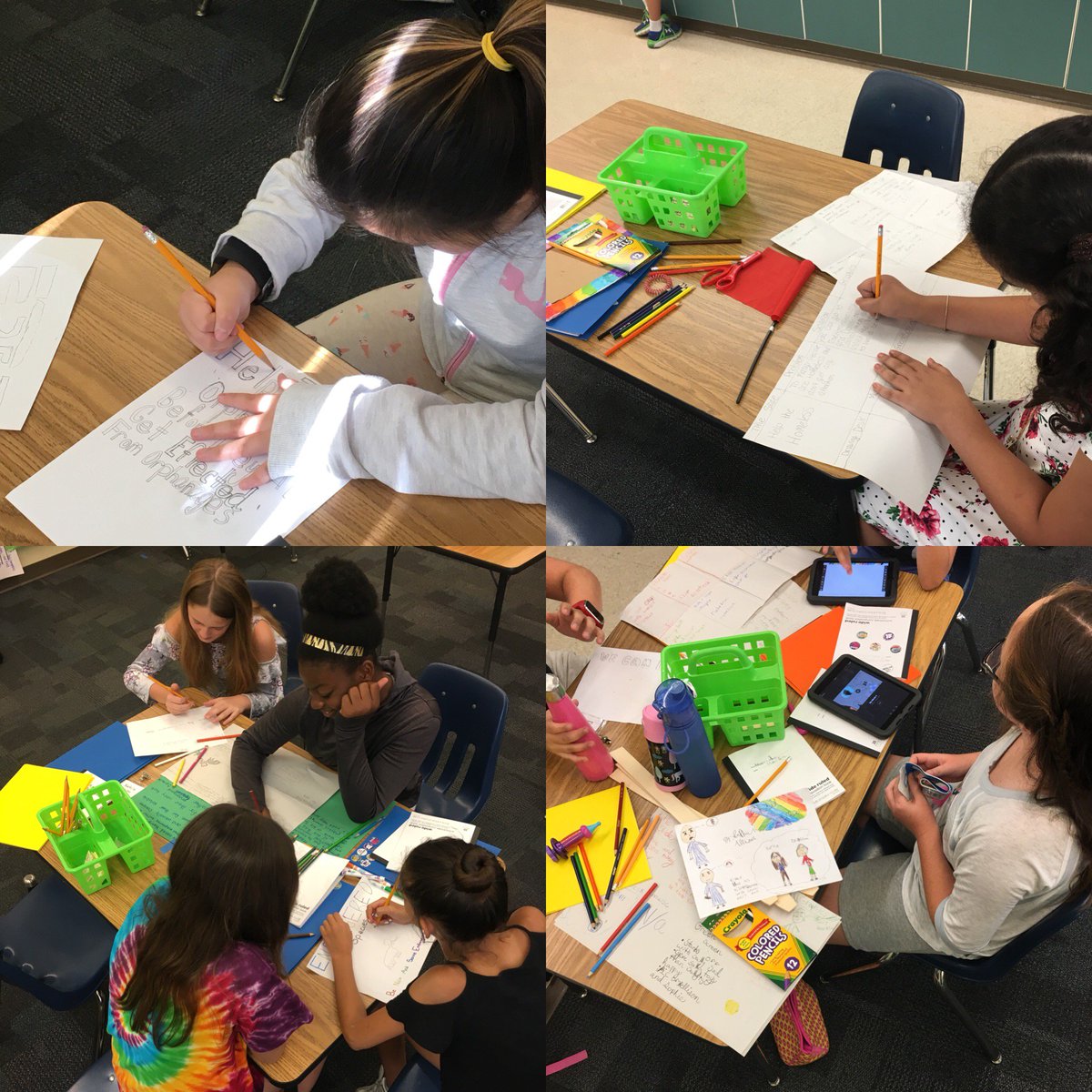 #ESSP4 scholars use creativity to make posters to help welcome parents and guests for our PSA showcase! <a href="/Gifted_HCPS/">GiftedHCPS</a>