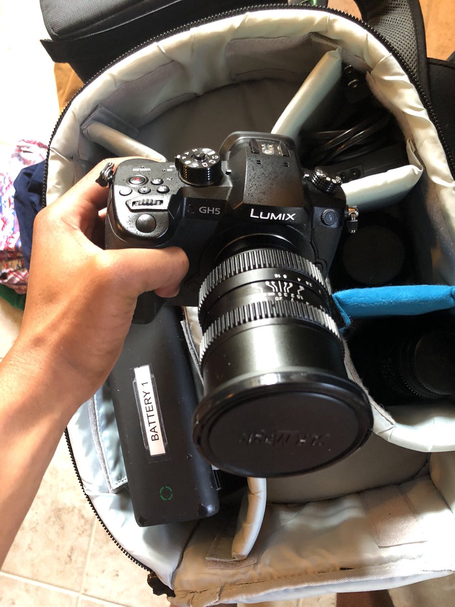 callmerigdaddy's tweet image. Traveling to NYC today. Here's what I'm taking with me. #gh5 @slrmagic @anamorphot