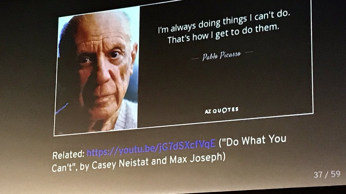 stefzki's tweet photo. Now I’m smiling - @rbowen referencing @CaseyNeistat “Do what you can’t” within the talk :-) https://t.co/KrAFW41ggk #fossback #impressiveVideo https://t.co/zJ2SZBXhSQ