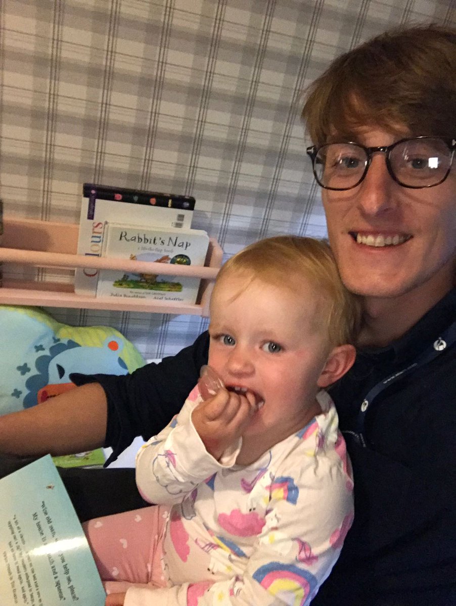FJK_87's tweet photo. To celebrate Father's Day, here's my great mate/all round great dad reading with little Darcey #ReadNorthEast @Literacy_Trust https://t.co/KN4xUwz9I9
