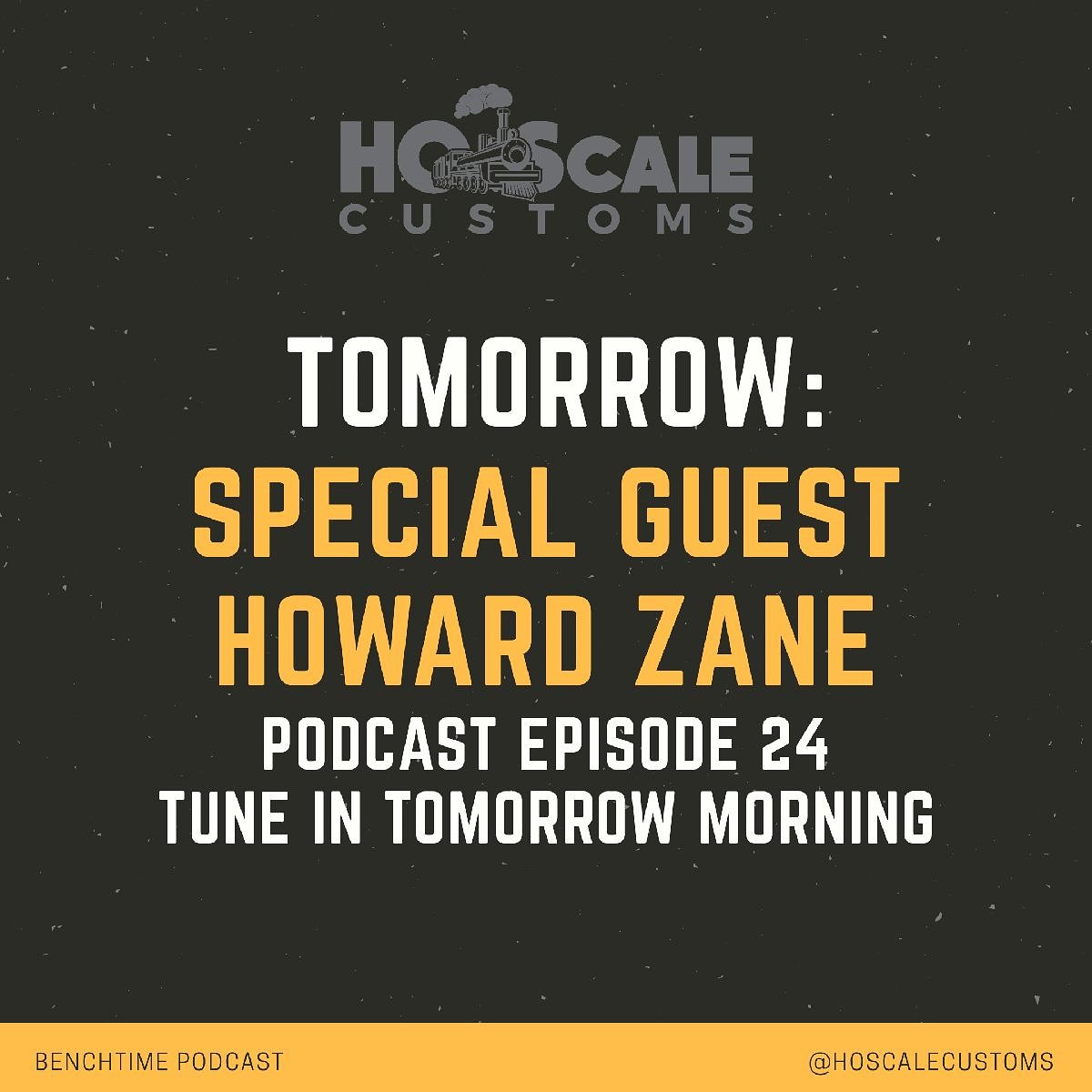 Make sure you tune into the Bench Time Podcast tomorrow! We've got a very special guest, Howard Zane!

Episode 24 goes live tomorrow morning and don't miss out, it's going to be a good one!

#podcast #modelrailroading #modeltrains #railroadlayout #patreon #finescalemodeler
