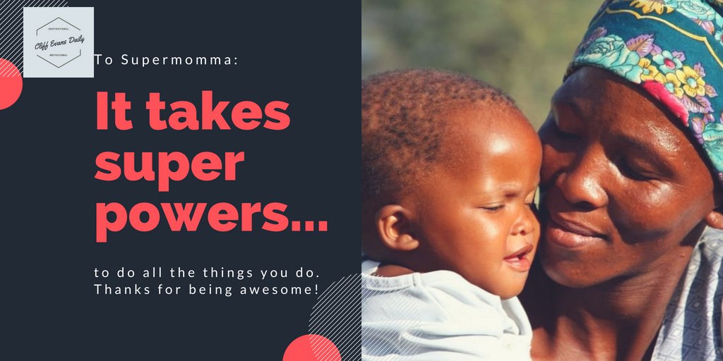 cliffevansdaily's tweet photo. Today we would like to thank all mothers in the world most especially African mothers, they go through alot to make sure we grow up, go to school and feed and dress up....the list is endless.
Thanks you MOTHERS.
#cliffevansdaily https://t.co/rx05KAPUMh