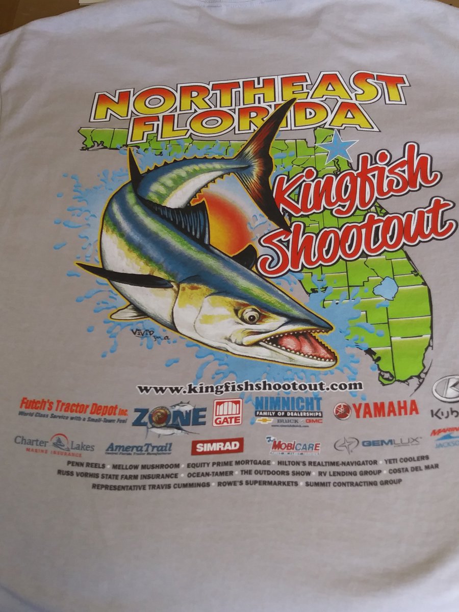 VividImagesUSA's tweet photo. 🐠👕NORTHEAST FLORIDA SHOOTOUT!🏆🐟 #BigFish #proudprintpartner #SomethingsFishy #Posicharge #DriFit #SportWick #ColorBlending #2SleevesFrontAndBack https://t.co/muxNt0MPGN