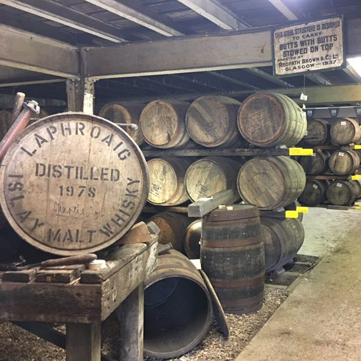 88Cask's tweet photo. Treasure Trove! What delights are sleeping soundly on these racks @Laphroaig. One of the many amazing sights when we visit this wonderful Islay distillery #laphroaig #Islay #DistilleryDiaries #ScottishWhisky #SingleMalt #LoveWhisky https://t.co/FkVoT97Aep https://t.co/Q6pmMORn8f