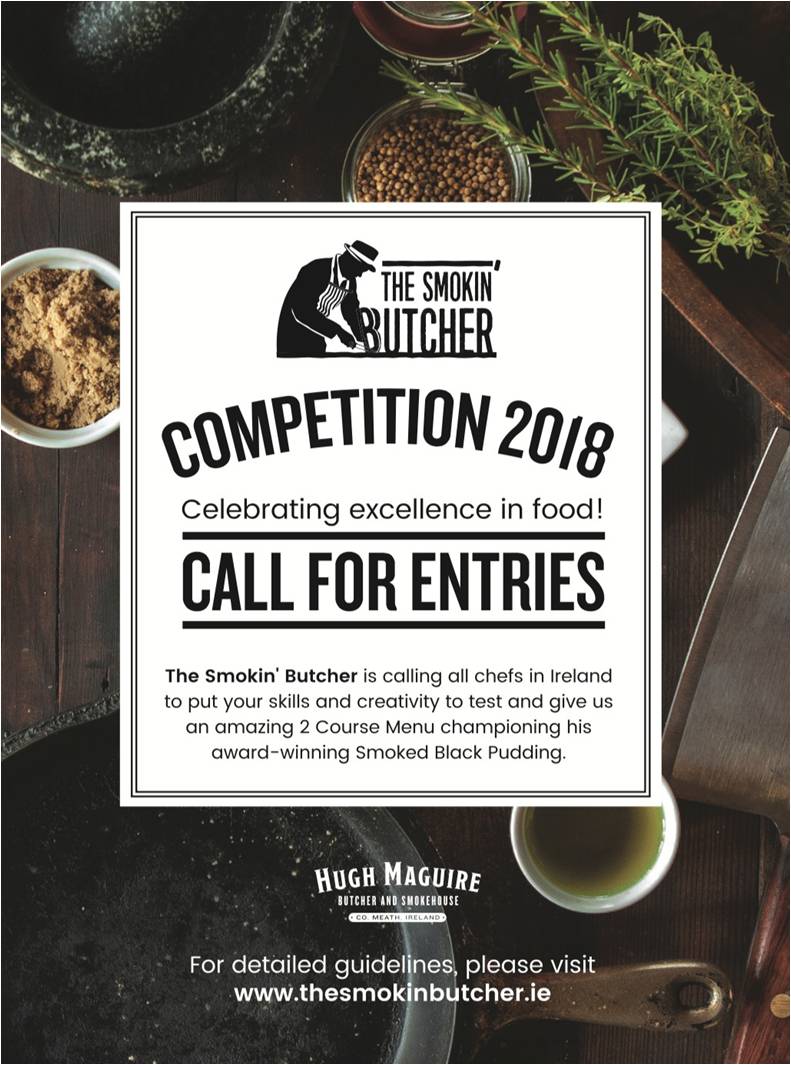 Competition Time! The Smokin' Butcher competition are now accepting entries until the 7th July! If you need samples, please visit their website and request yours! thesmokinbutcher.com #thisisirishfood #chef #chefcompetition #hmbutchers #thesmokinbutcher