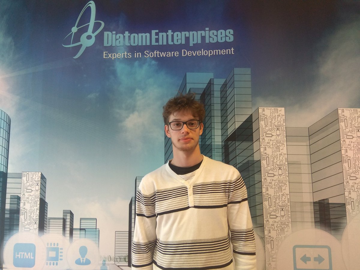 diatoment's tweet photo. Welcome to Diatom!
We welcome our first #Erasmus intern Jiří Vlasák from Technical High School of Trebic in Czech Republic. We hope this internship period will contribute to his future career. Best of luck!
#PepperwelcomesJiri #erasmusintern #robotPepper #Erasmusinternship https://t.co/gGb8Wt4vqX
