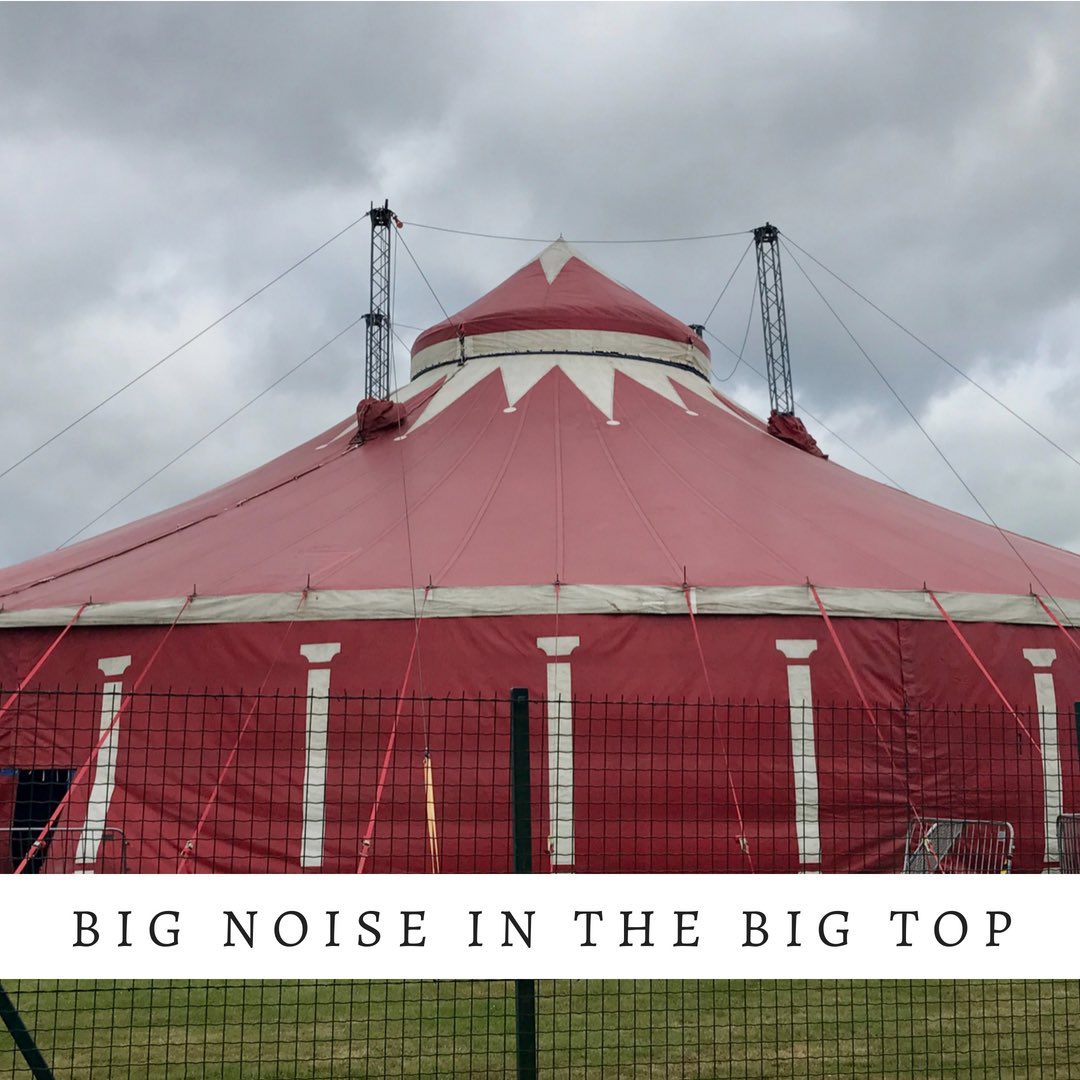 When we said #BigNoise in the Big Top, we really did mean BIG Top! Stay tuned for updates on today's concert! 
#BigNoiseInTheBigTop #SoExcited