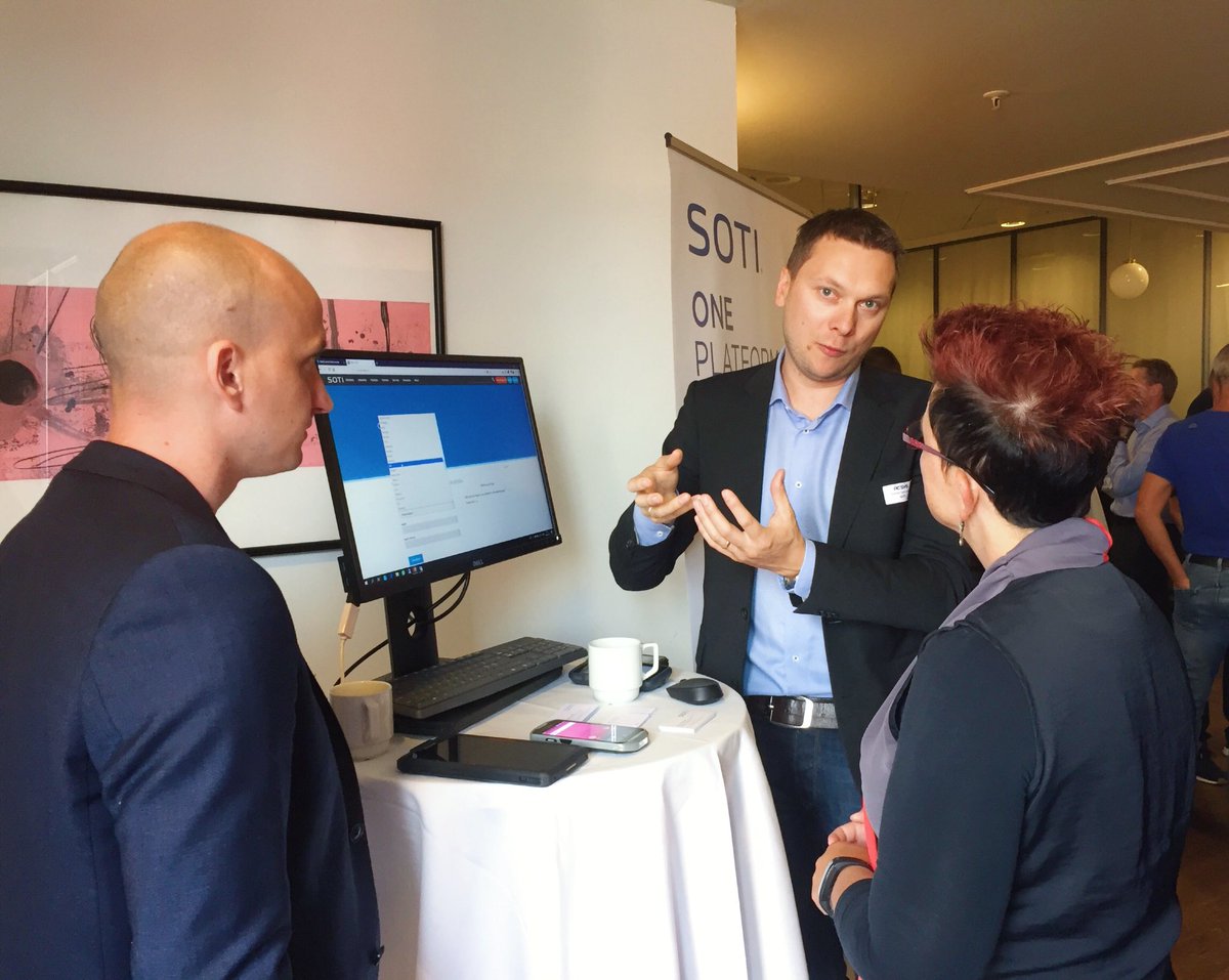bellacloud035's tweet photo. Today the @SOTI_Inc Nordics team is educating businesses in western #Denmark on how get the most out of their #EnterpriseMobility Management with #AndroidEnterprise and #SOTI_One. Really excited to be part of this two day partner event with #PCSYS A/S https://t.co/DlDPynG6CQ