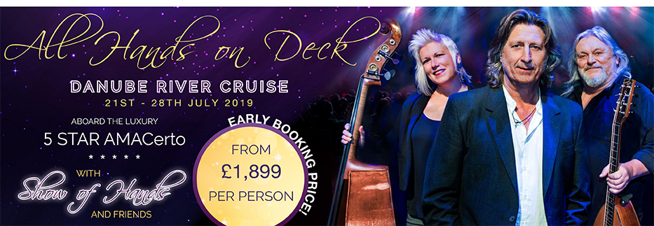 dreamhols's tweet photo. 🎶SHOW OF HANDS DANUBE RIVER CRUISE  🎶July 2019 Why not join us aboard the 5* AMACerto @AmaWaterways You’ll be joined on board by one of the UK’s leading acts in British Folk Music @showofhandsnews &amp; @broombezzums @flossie_singer  https://t.co/yC6ANc3Kdf https://t.co/d6EJ3fs89f
