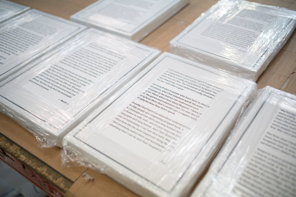 Just 7 days until the launch of my solo show I Want to Live! Getting exciting now. Shout to <a href="/theprintspace/">theprintspace</a> for handling the gorgeous prints &amp; framing. Join me at the launch next Thursday, June 21st! iwanttolive.photography/rsvp/ #suicide #mentalhealth #creativityandwellbeing