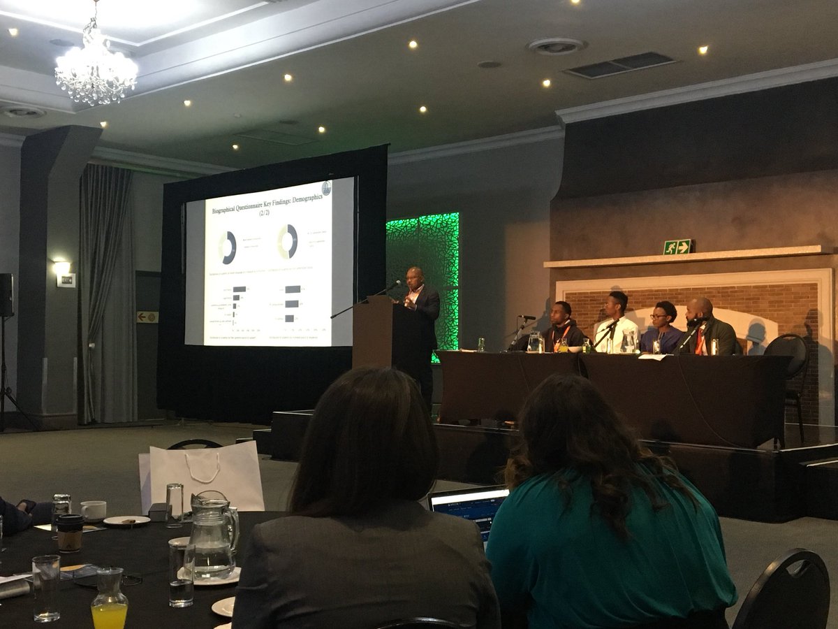 Takalani_Mul's tweet photo. Dr Mxolisi Masango, Head of Analytics and Institutional Research Unit @Wits_News, presents the findings from the Student Biographical Questionnaire #SIYA2018 @siyaphumelela5 @kresgedu https://t.co/Gng4cKyL0K