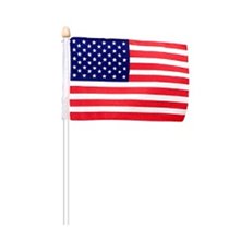 CMCOnDemand's tweet photo. Show your patriotism with these American stick flags. The #U.S. Flags are 12" x 18", made of fabric material, and feature a 24" white hollow   plastic stick with a decorative wooden knob on top. Order Today:      https://t.co/CSULhEKDfl https://t.co/GCOpiJZ6TF
