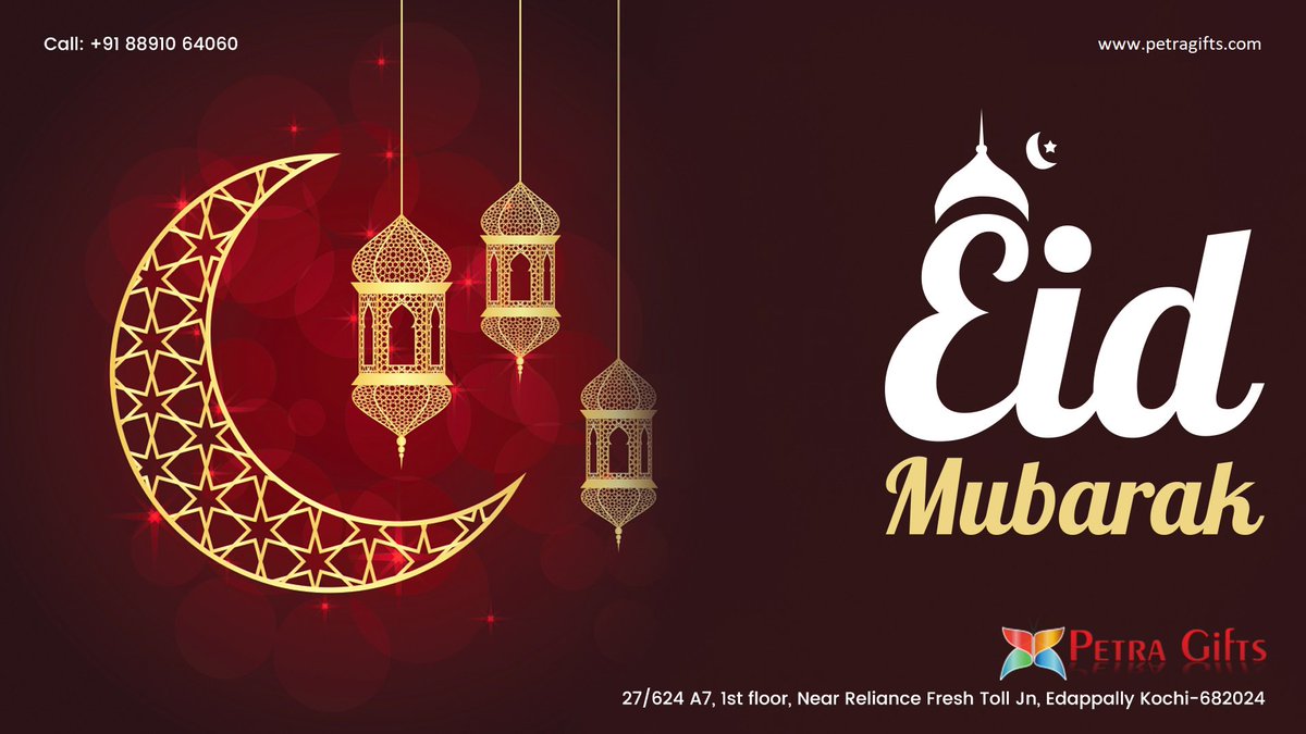 May this festival shower you with love, peace and goodness warmth and togetherness. Petra Gifts wishes you Eid Mubarak! #Eid #Eidmubarak #Petragifts petragifts.com