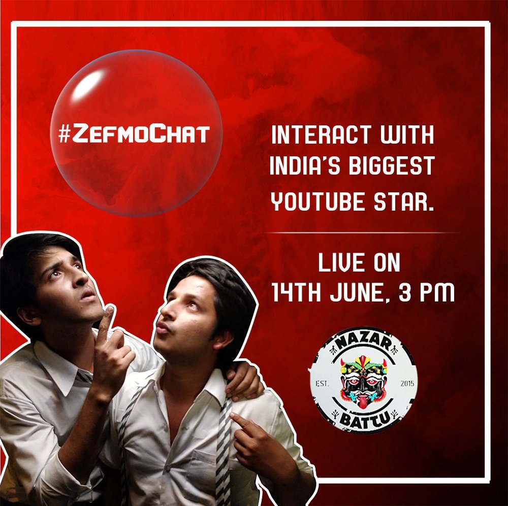 nazar_battu's tweet photo. We are LIVE with Rajat and Pawan. #ZefmoCHAT https://t.co/R9HApUIhJj
