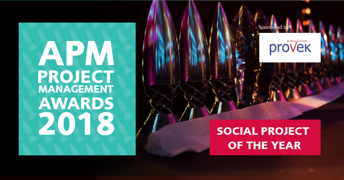 Provek is proud to be sponsoring the Social Project of The Year Award at this year's prestigious #APMAwards 2018 bit.ly/2HQIecm. Less than a week remains to get your entries in and be in with a chance to celebrate your project management success!