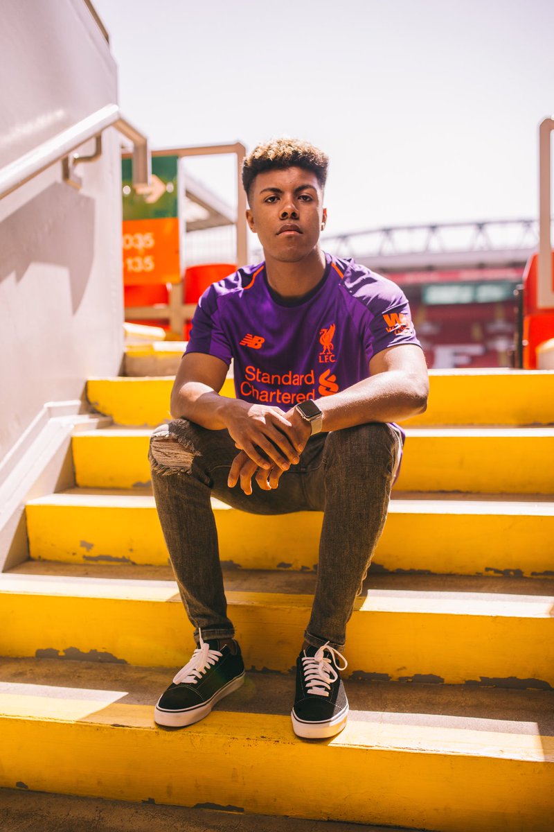weareNBTM's tweet photo. Excited to announce that @iamsubblue was chosen to premiere the brand new @LiverpoolFC away shirt at Anfield this week 🙌🏽 

#LFC #ThisMeansMore https://t.co/zAywtCPLhc
