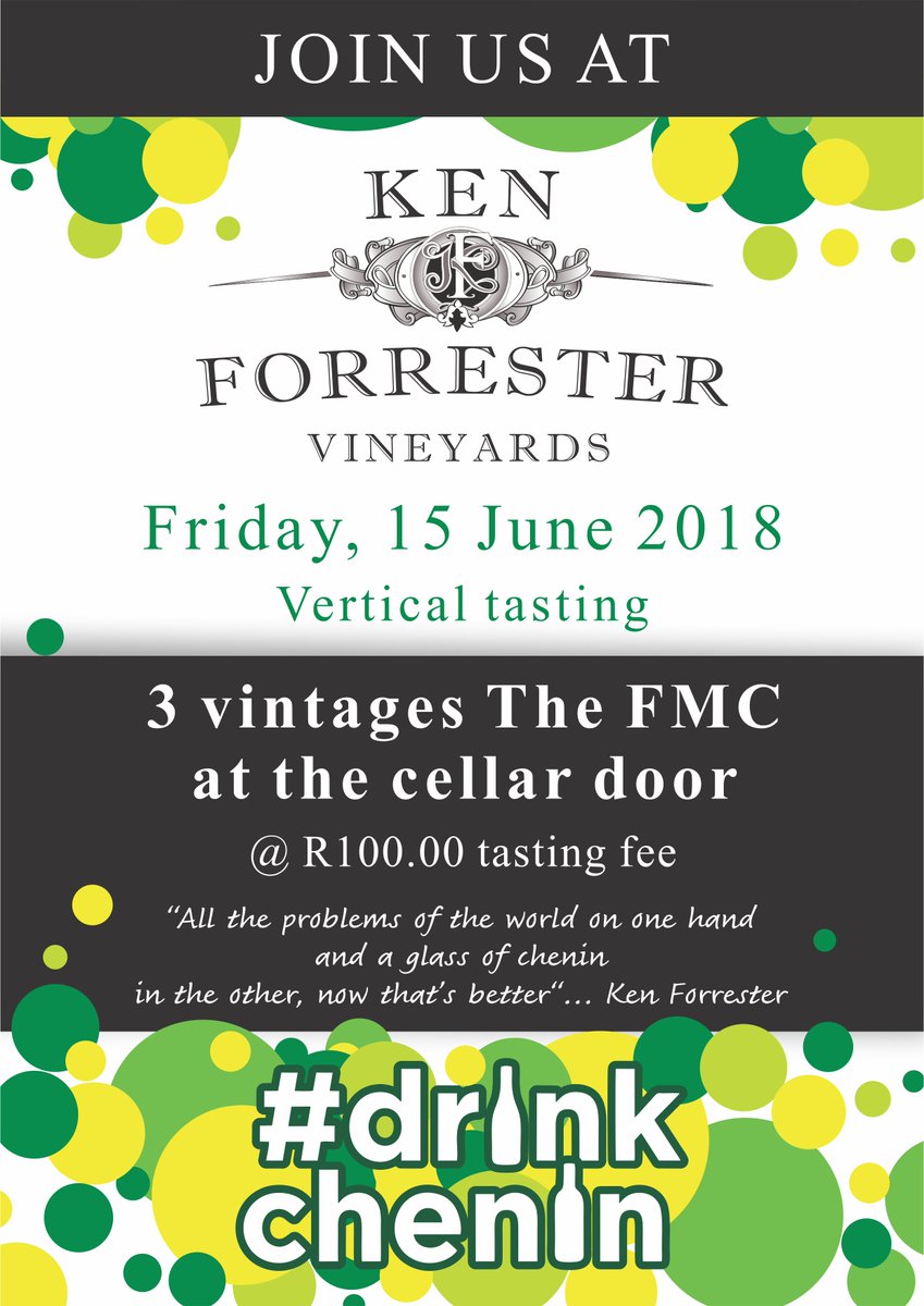 MiniWinged1's tweet photo. #DrinkChenin Day @KFwines #vertical tasting #TheFMC @CheninBlancSA https://t.co/HRODtfpNL9
