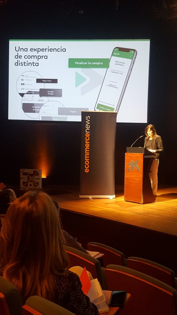 Valeriaroca's tweet photo. Aumentar las ventas mediante diferentes métodos de pago. #EcommerceTourBCN @sequra_es https://t.co/TFLGXRnJwx