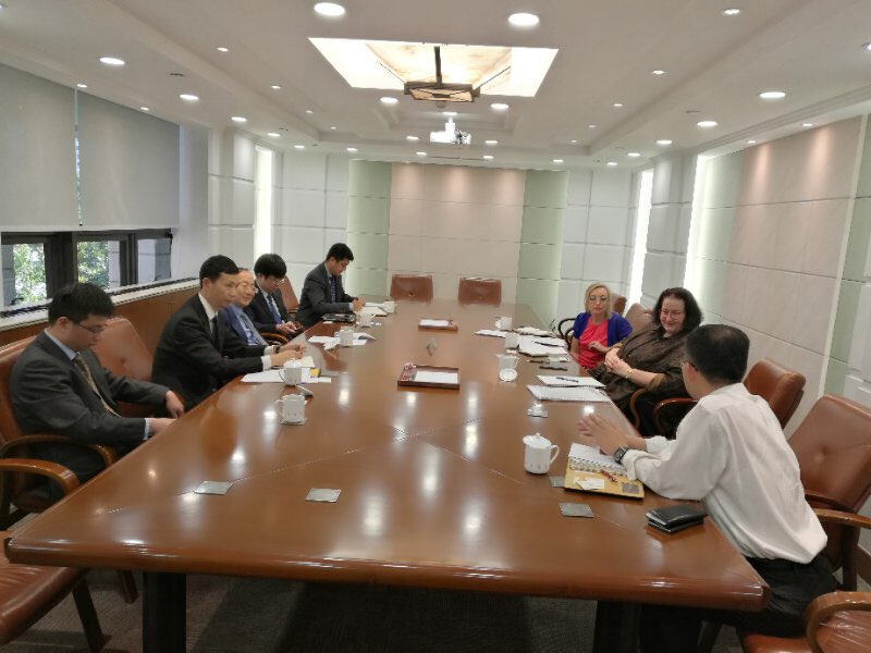 GGuermanoffNZ's tweet photo. #NZ Ambassador to China Clare Fearnley in #Shanghai for her first official visit. Today the focus was on discussions with the Science and Technology Commission, and the Shanghai Academy of Social Sciences. Good opportunity to talk through existing links and regional developments https://t.co/xqLLG7lCeR