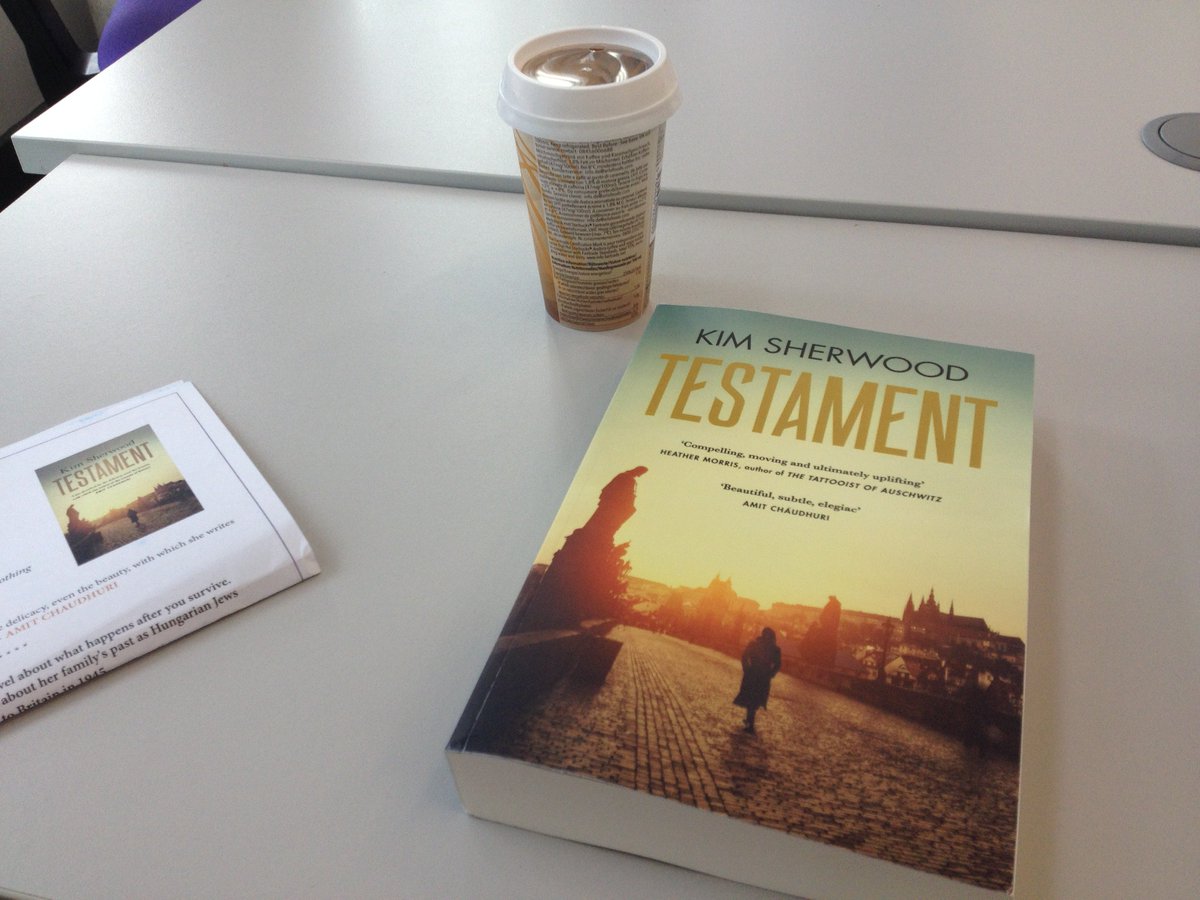 LitWorks's tweet photo. Our Literature Development Officer just received some lovely book post from @AnaBooks #Testament by #SouthWestWriter @kimtsherwood. She says: "Got my coffee, now excuse me whilst I spend all day reading". #ThursdayGoals #ReadingforWork #JobsinBooks #Bliss https://t.co/n0cYAXzzRR