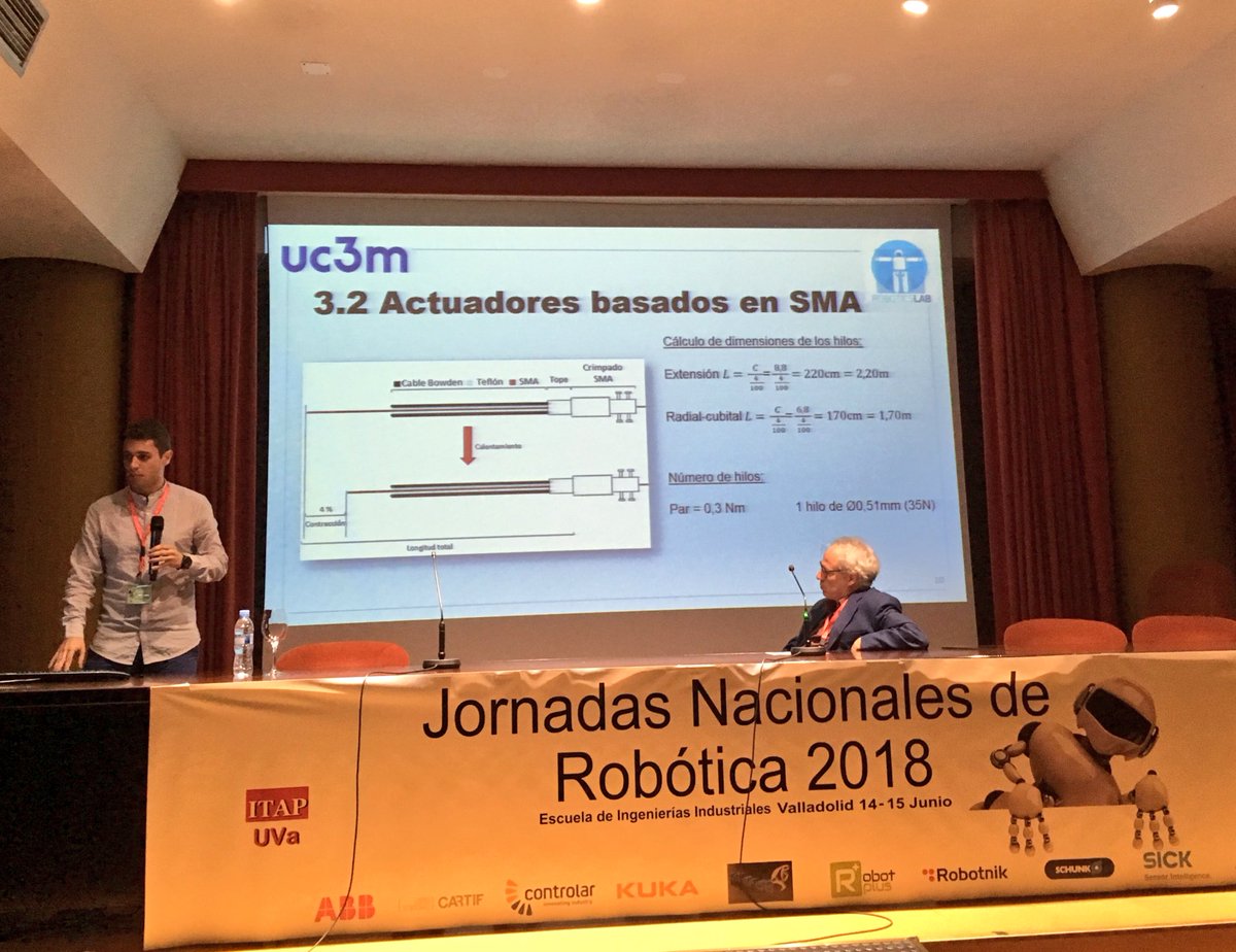 2018Jnr's tweet photo. Arranca la sesión sobre Robótica Médica Asistencial  #JNR2018CEA @CEAutomatica. https://t.co/IqFvCj9MuB