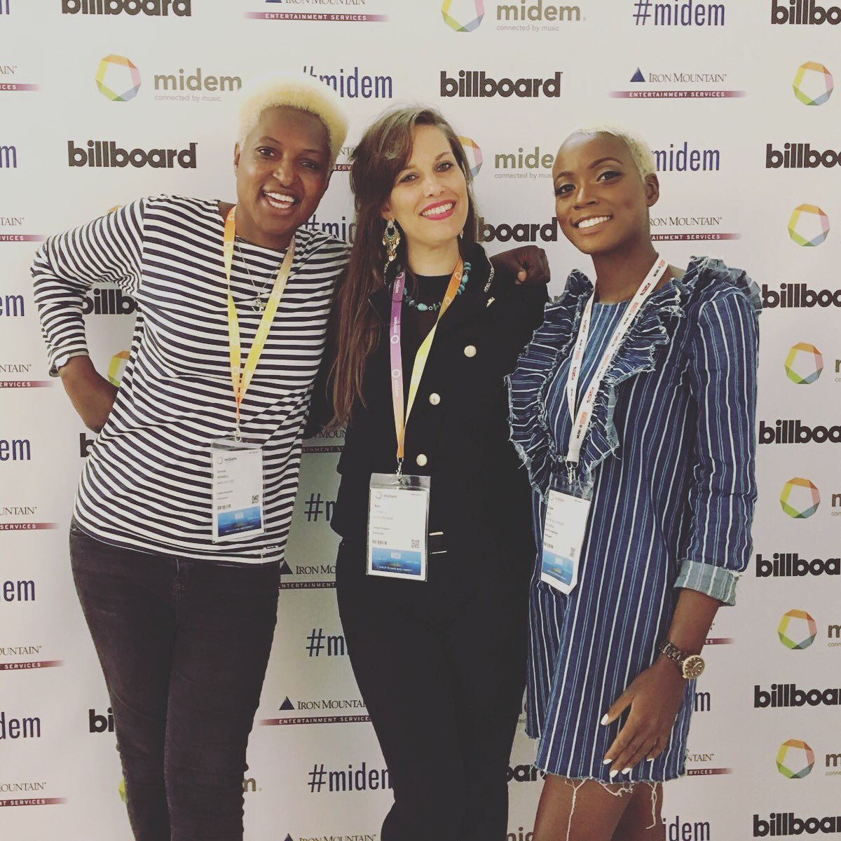 katethomasmusic's tweet photo. Absolute pleasure taking on @midem with these incredible and immensely talented ladies @thebad1 @EsteeBlu #womeninmusic #midem #soundslikelondon #midem2018 #TBT #billboard #throwbackthursday #music #newmusic #singer #rapper #soul #rnb #hiphop #jazz #folk #latin #neosoul #eclectic https://t.co/jCUkUaiI2P
