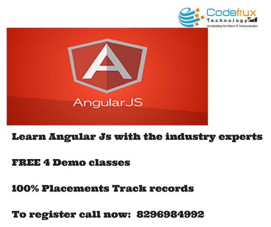 CodeFruxTechs's tweet image. Best Angularjs Training in Bangalore codefruxtechnology.com/angularjs-trai…
#angularjsclasses #bangalore