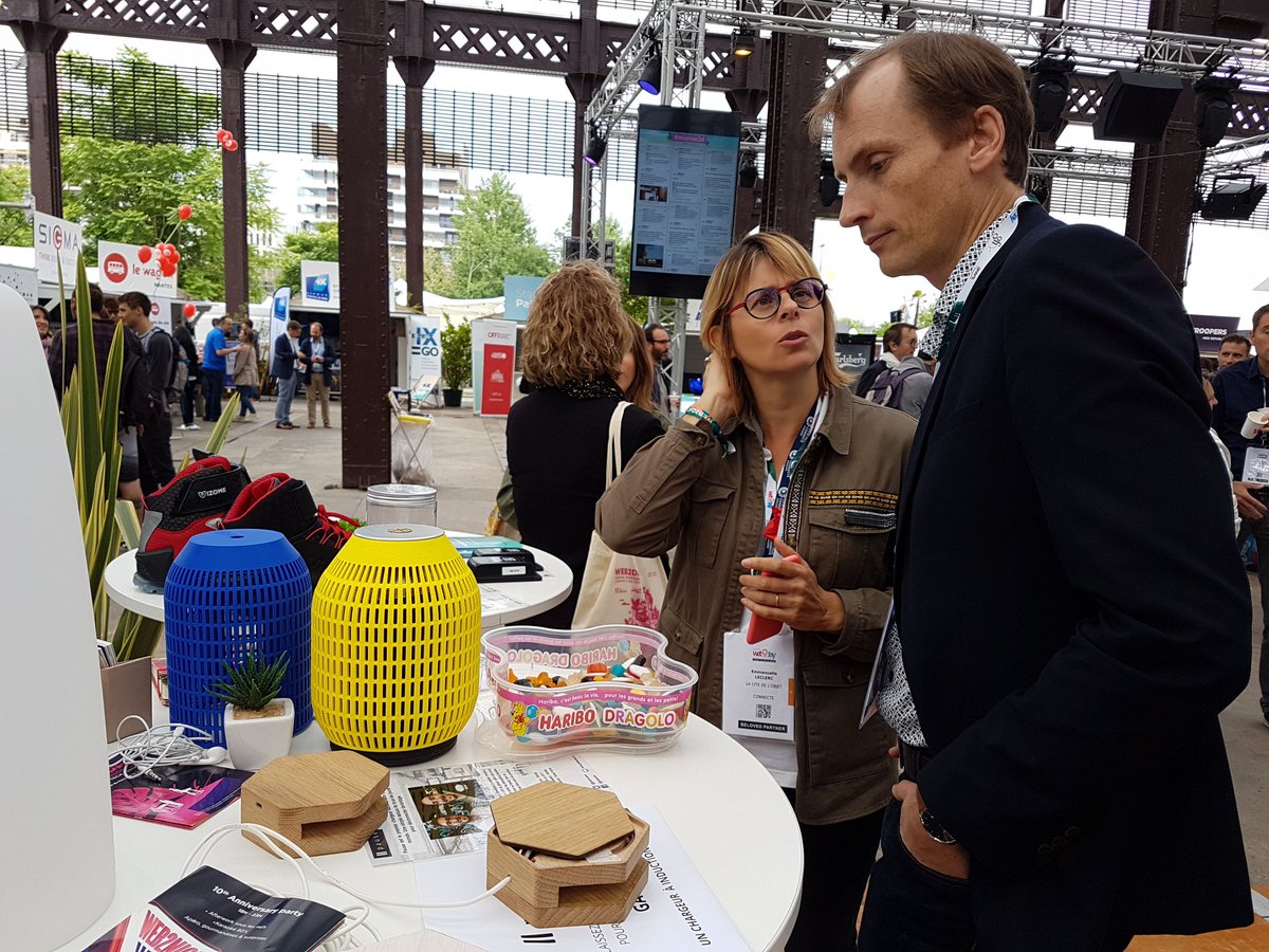 WeNetwork_'s tweet photo. #Web2Day | @web2day, c'est aussi l'occasion de retrouver l'#Iotfamily avec @OwaSpeaker, la nouvelle enceinte personnalisable
grâce à l’impression 3D. Plus d'infos sur https://t.co/5Jsuh7V0re ! #Iot #3DPrint #LaPosteW2D https://t.co/gaUTGdggrV