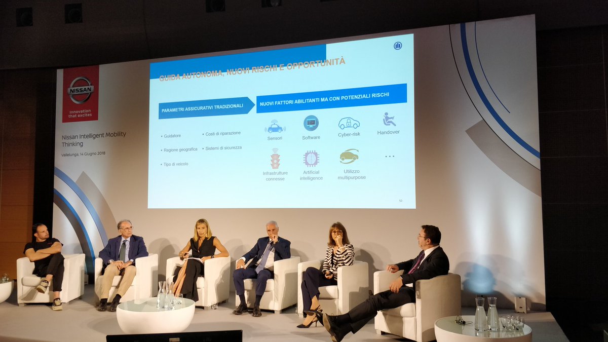 La guida autonoma crea nuove opportunità, anche se allo stesso tempo presenta nuovi rischi che cambieranno anche i parametri assicurativi tradizionali. Paola Corna Pellegrini, AD <a href="/AllianzAssistIT/">Allianz Partners Italy</a>

#NissanLIVE #Nissan #14giugno