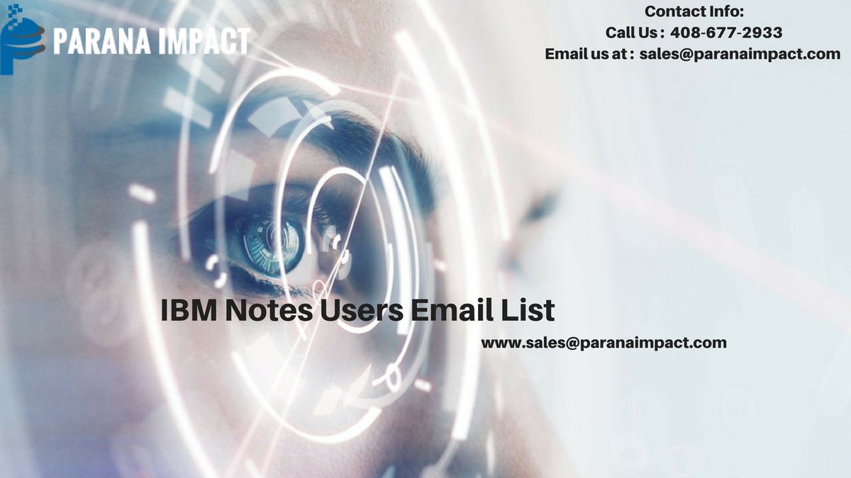 ParanaImpact's tweet photo. IBM Notes Users #Email List https://t.co/wbV3gzBgUv https://t.co/sDHuTHwKv2