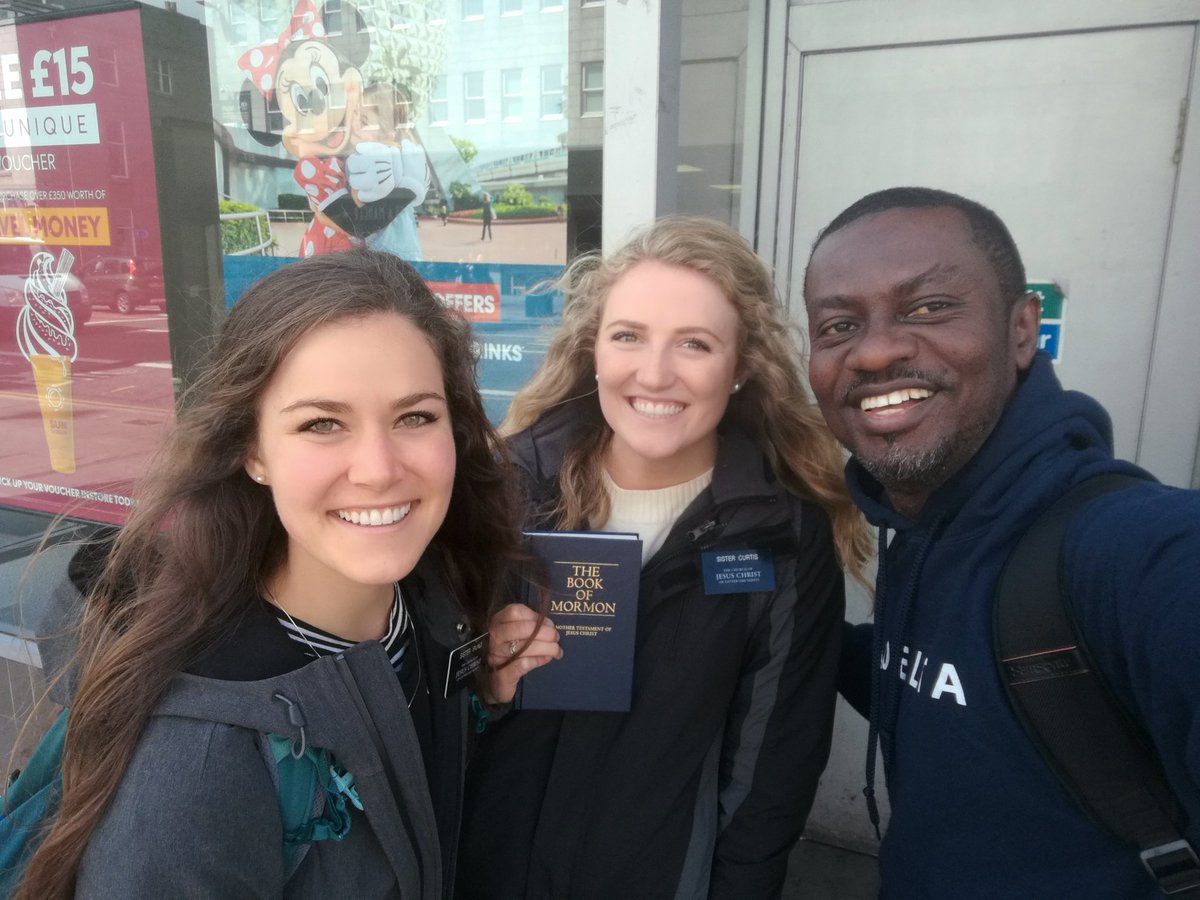 TheIsraelLaryea's tweet image. Meet my new mormon friends Sister Irving and Sister Curtis in Aberdeen, Scotland. Last year it was Elder Renlund.

#CoolFactor