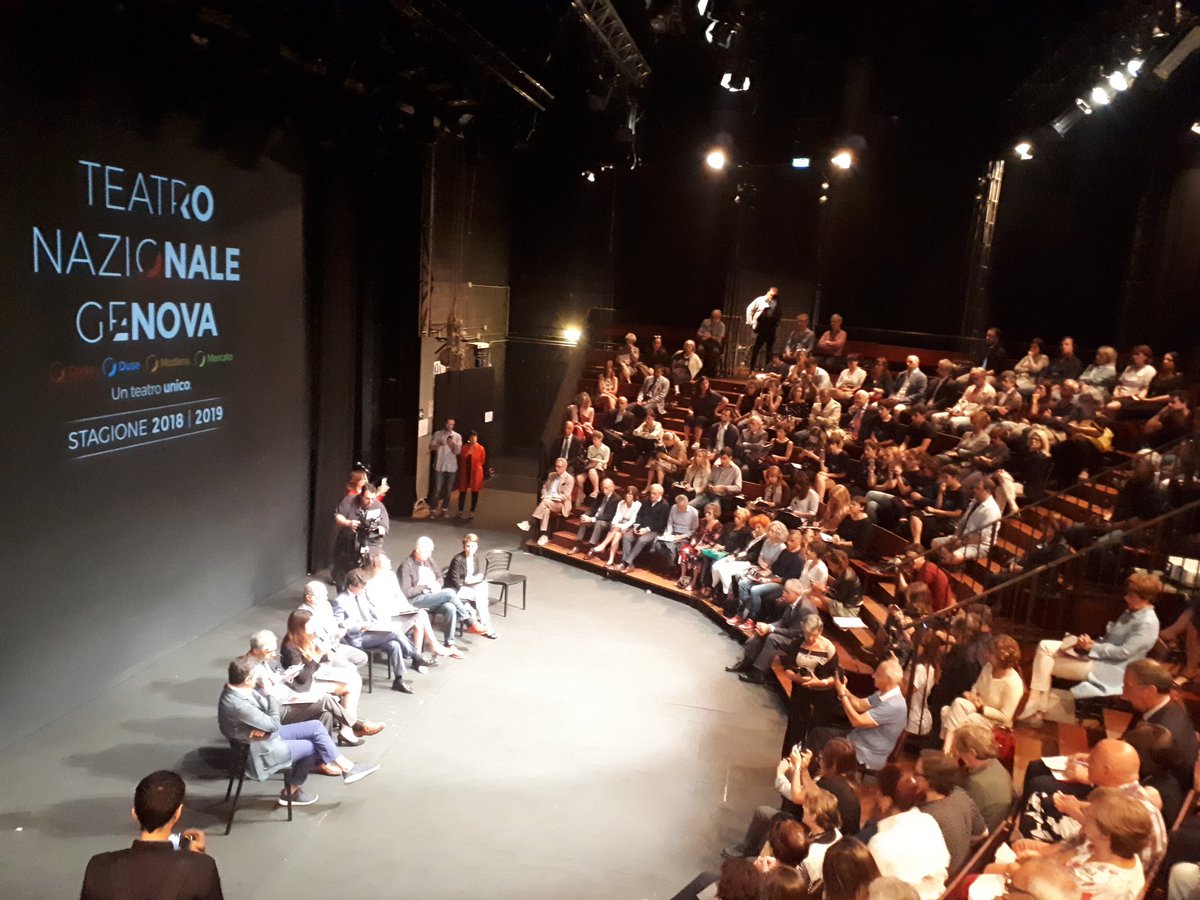 teatrodigenova's tweet photo. Eccoci! Conferenza stampa di presentazione della prima stagione del #Teatro Nazionale di #Genova #unteatrounico #teatronazionalegenova https://t.co/VooqvdAXKJ