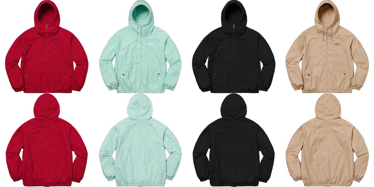 ジャケット・アウター Supreme Cotton Hooded Raglan Jacket Supreme Cotton Hooded Raglan Jacket (SS18) - $228