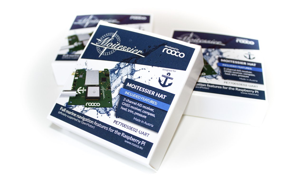 rooco_tech's tweet photo. The #RaspberryPi HAT for open-source marine navigation with OpenPlotter ships with -mounting screws -spacers and -a printed quick start guide. https://t.co/oijBCgnEPs