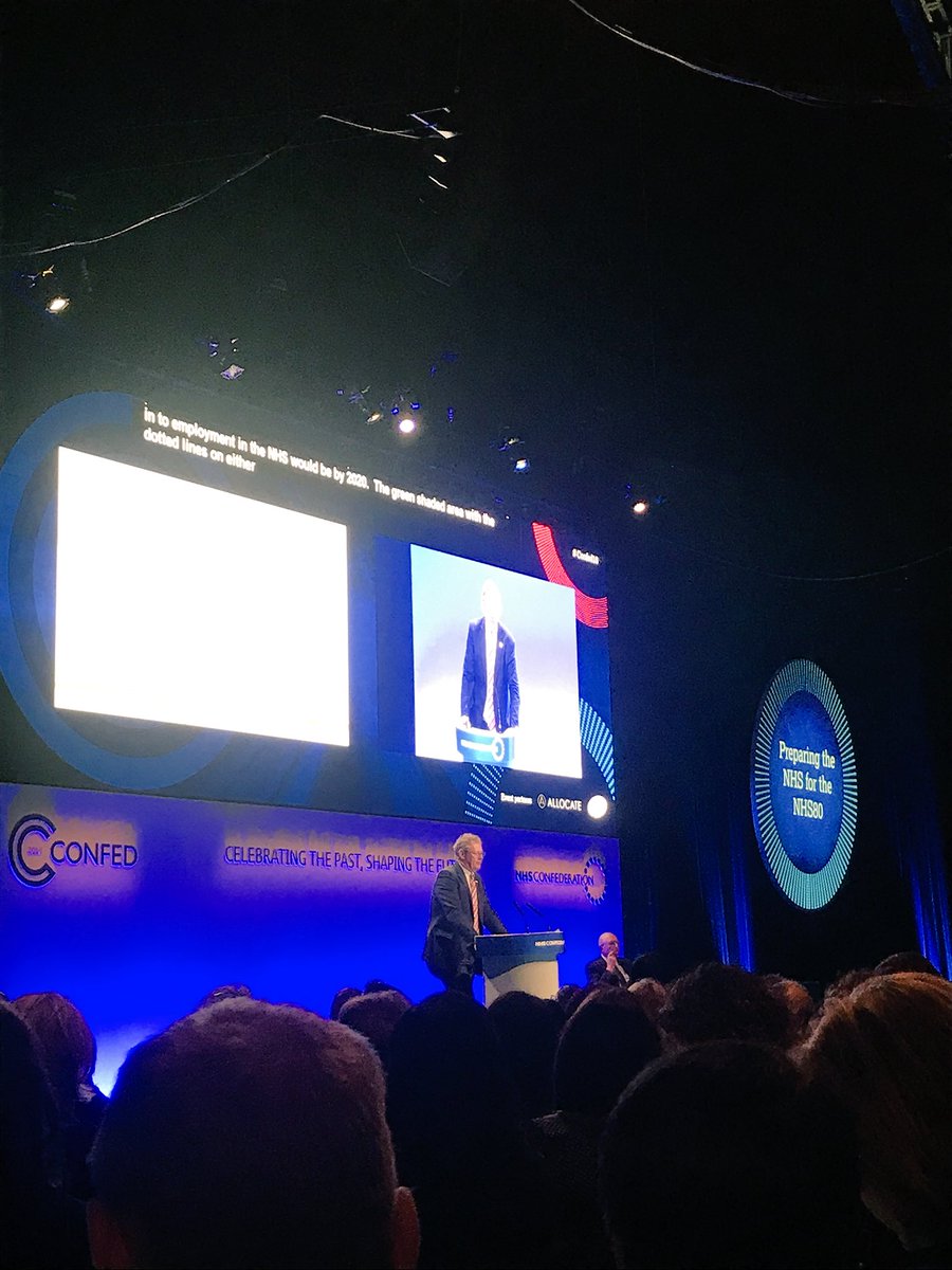 NHSC_NI's tweet photo. Prof Ian Cummings, Health Education England, sharing his reflections on our workforce challenges including; recruitment, retention, staff wellbeing. How do we build an NHS that is fit for #NHS80? #Confed18 https://t.co/ojm8tBaqKF