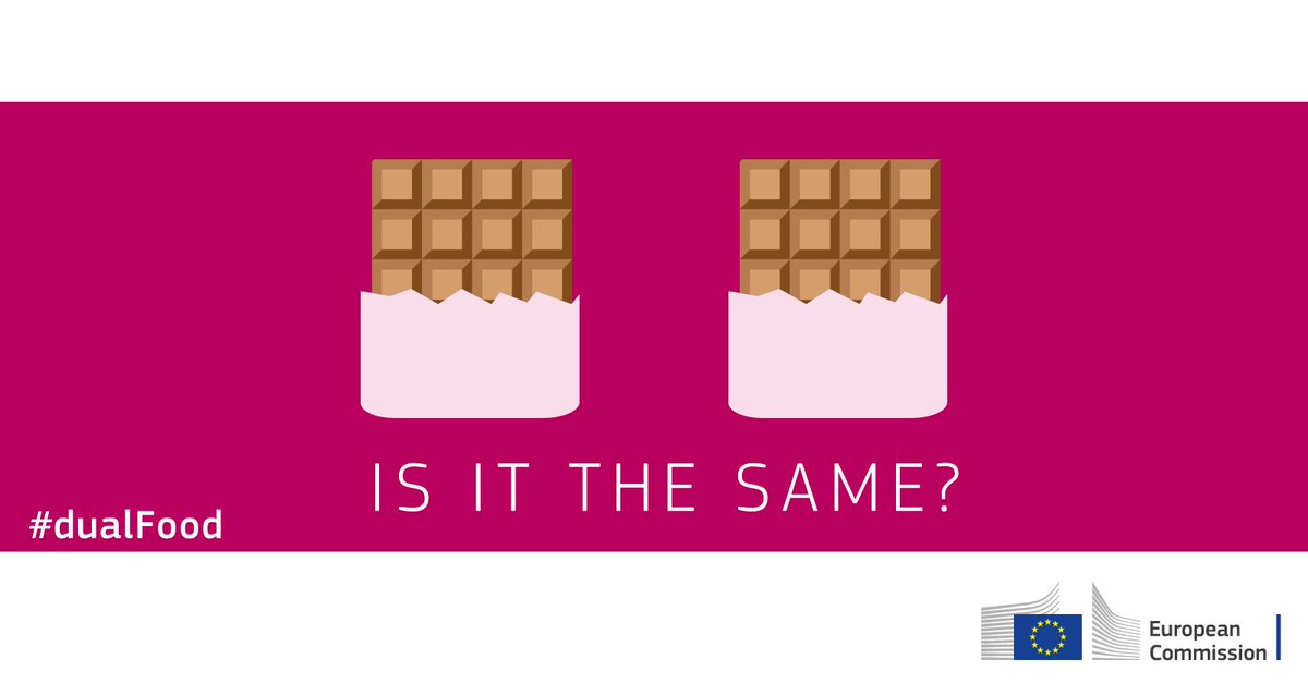 EU_Consumer's tweet photo. Dual quality food products = products sold under the same brand & with the same/very similar packaging, but with a significantly different composition/characteristics. https://t.co/kEmVBx26pe
#DualFoodQuality #EU4Consumers #dualFood
@EU_ScienceHub @VeraJourova @TNavracsicsEU https://t.co/qo5KlHVnVu