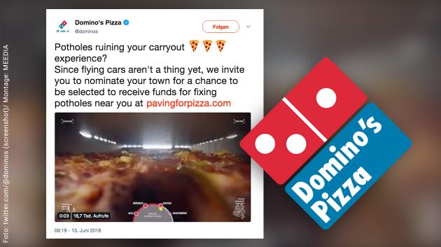 MEEDIA's tweet photo. Pflastern für Pizza: Domino’s bessert für Marketing-Aktion Schlaglöcher auf kaputten US-Straßen aus.
https://t.co/LIRLjuslW0 https://t.co/g1lN2wGFRe