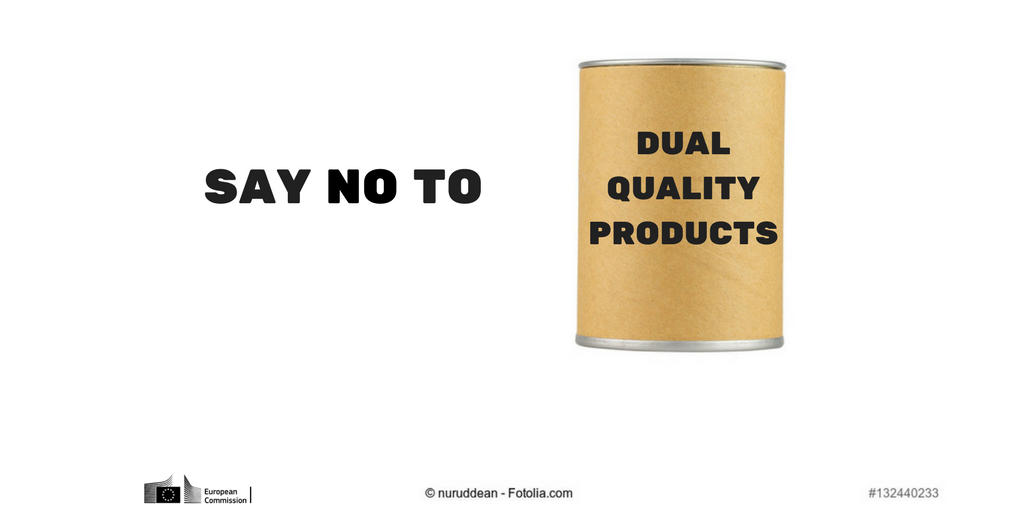 EU_Consumer's tweet photo. New common methodology for testing and comparing the quality of food products across the EU will help national food safety and consumer protection authorities to identify dual quality food products. #DualFoodQuality #dualFood #EU4Consumers
https://t.co/GLQ5o5skVX https://t.co/IdF9DtEoFS