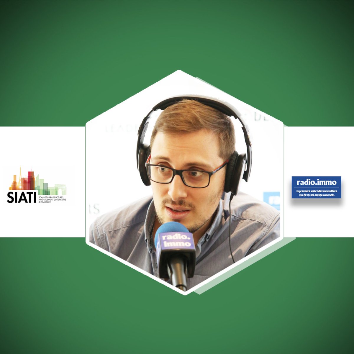 radioimmo's tweet photo. [#SIATI2018] "On se positionne sur le métier de la location où notre concept est de pouvoir proposer un service d'agence immobilière mais complètement dématérialisé". @AntoineMarck , Co-Fondateur @LagenceBlue avec @_juliehoarau &amp; @erick_cala sur #radioimmo https://t.co/QQn969Olgq https://t.co/INTQL4U20f
