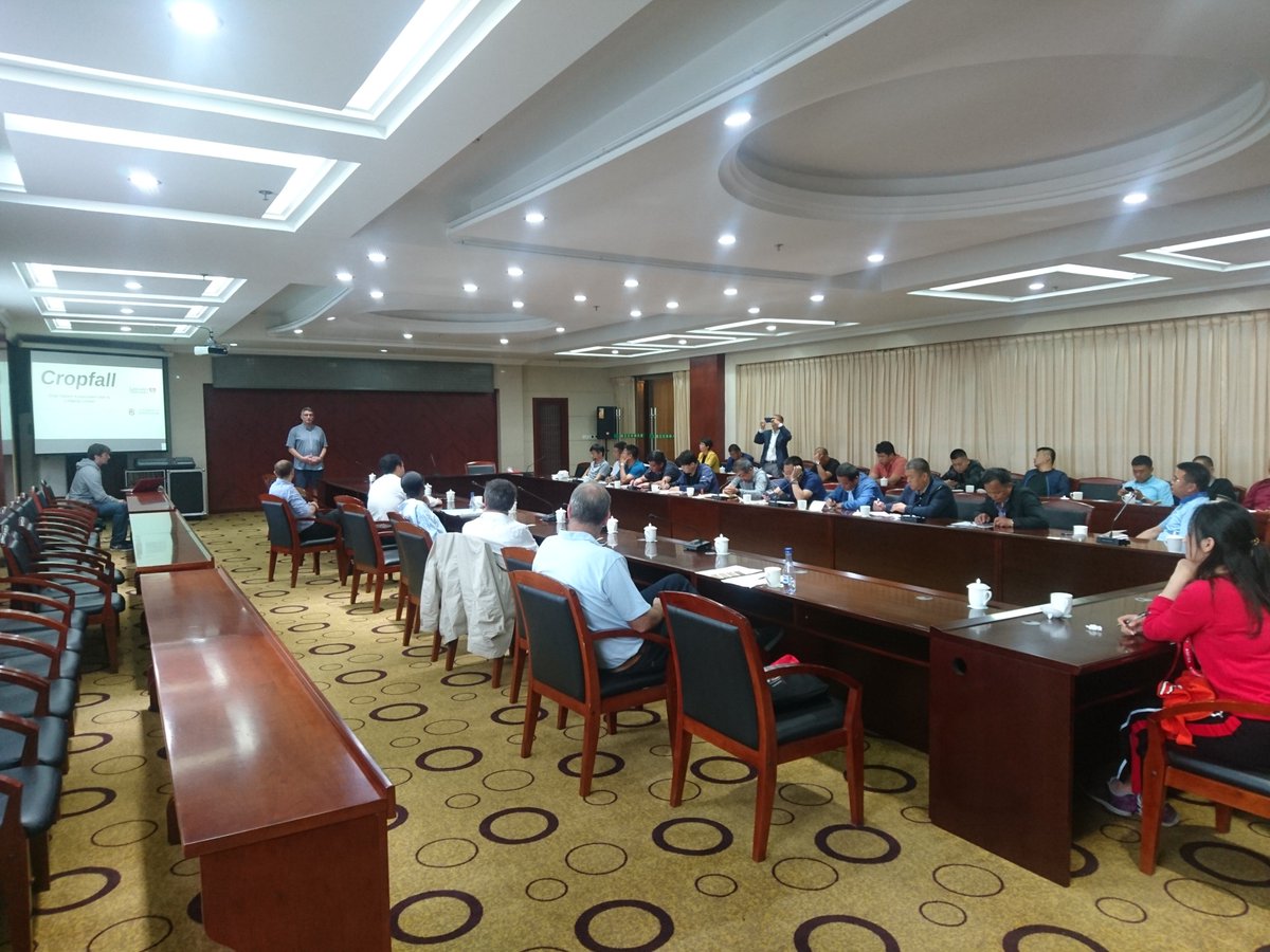 DrJonMurray's tweet photo. The Sino-UK project disseminating varied perspectives, skills and insights on crop lodging problems in the UK and China, with input from China Agricultural University @LancsUniLEC @ADASGroup @unibirmingham Including discussions with the Chinese Regional Director of Agriculture https://t.co/LsfuMFPhee