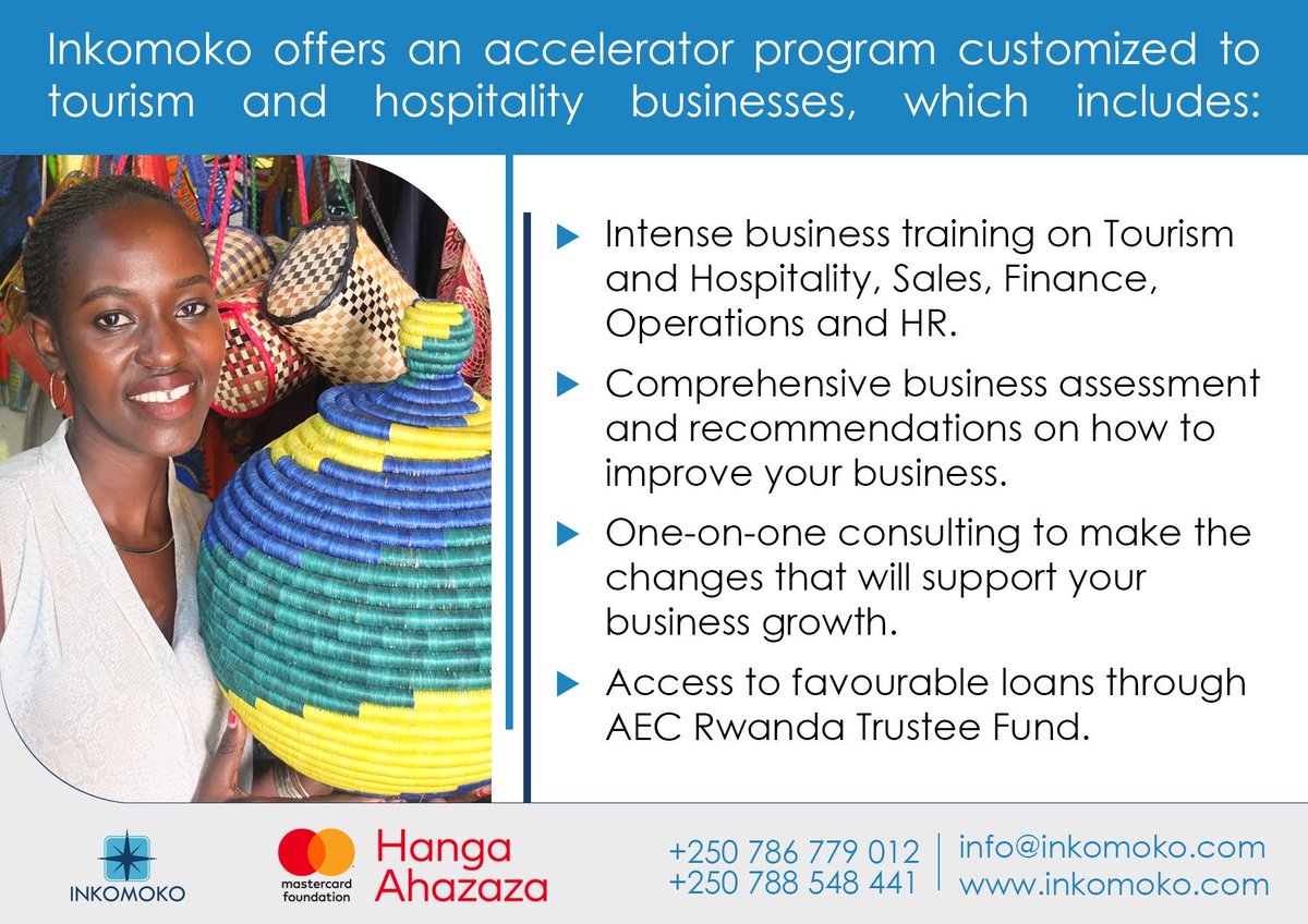 Are you running a Tourism &amp; Hospitality business, don't miss this #opportunity #entrepreneurs #Rwanda